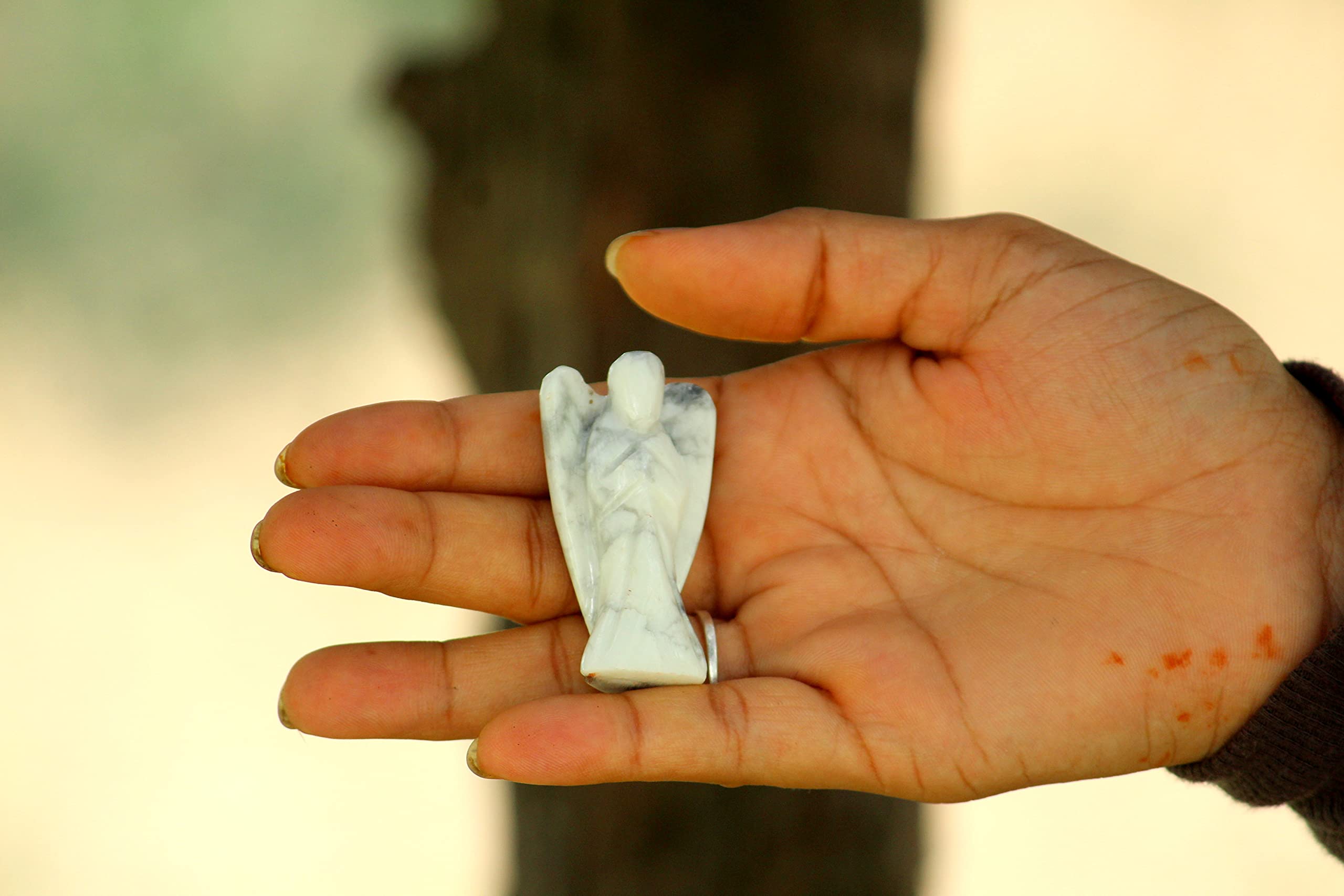 Prajet Amethyst 2" Angel Healing Chakra Balancing Unique angel figurine for birthday gfit, for Vastu balancing,Amethyst for mind & crown chakra