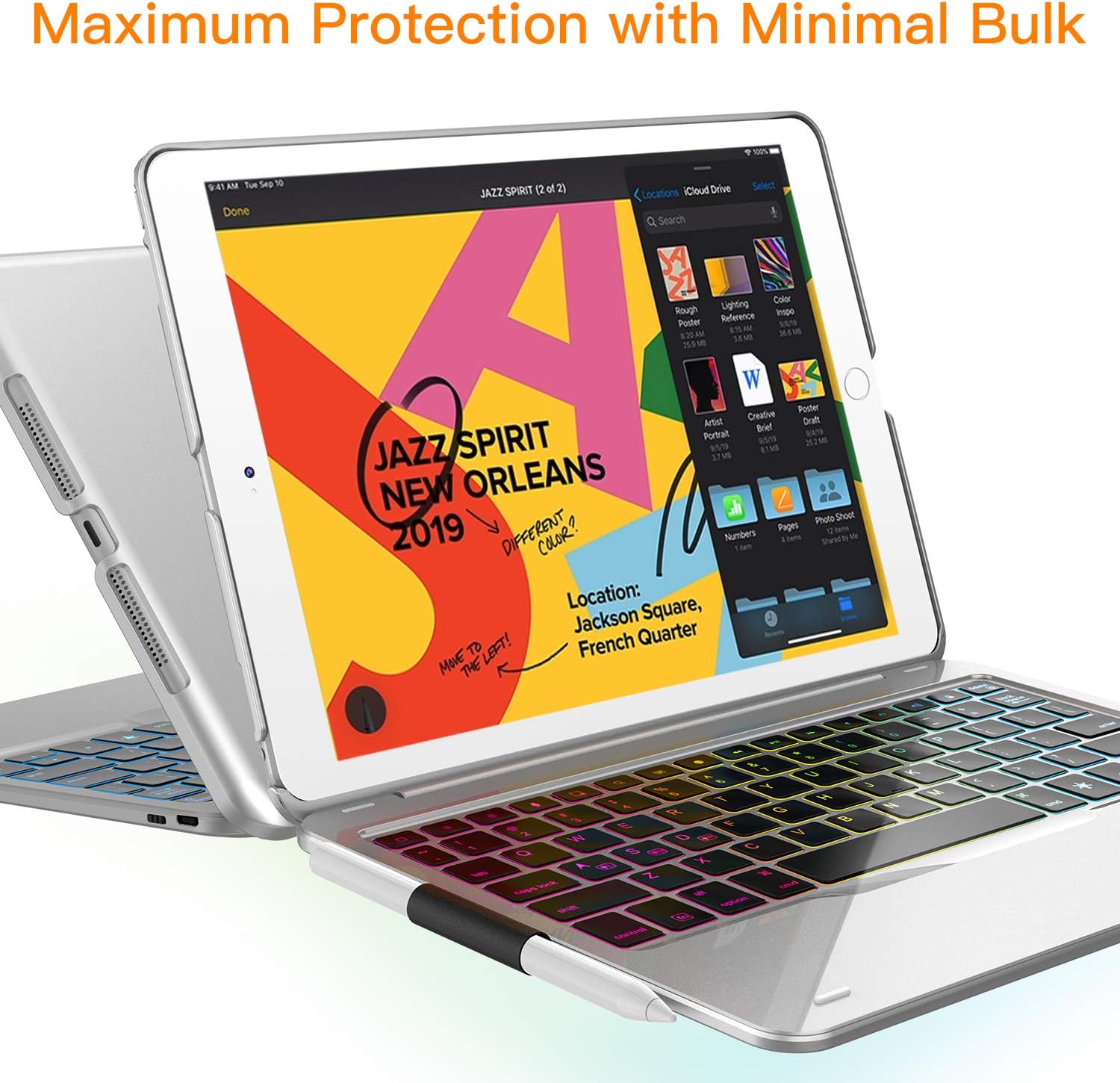 70% Off Everything iPad 8th Generation 2020 Case with Keyboard, 7 Color Backlit, 343 Mixed Mode, Detachable Keyboard Case for iPad 7th Gen, Thin & Light, Auto Sleep Wake, iPad 10.2/10.5 inch, iPad Air 3rd Gen, Sliver Get Popular Offer iPad 8th Generation 2020 Case with Keyboard, 7 Color Backlit, 343 Mixed Mode, Detachable Keyboard Case for iPad 7th Gen, Thin & Light, Auto Sleep Wake, iPad 10.2/10.5 inch, iPad Air 3rd Gen, Sliver