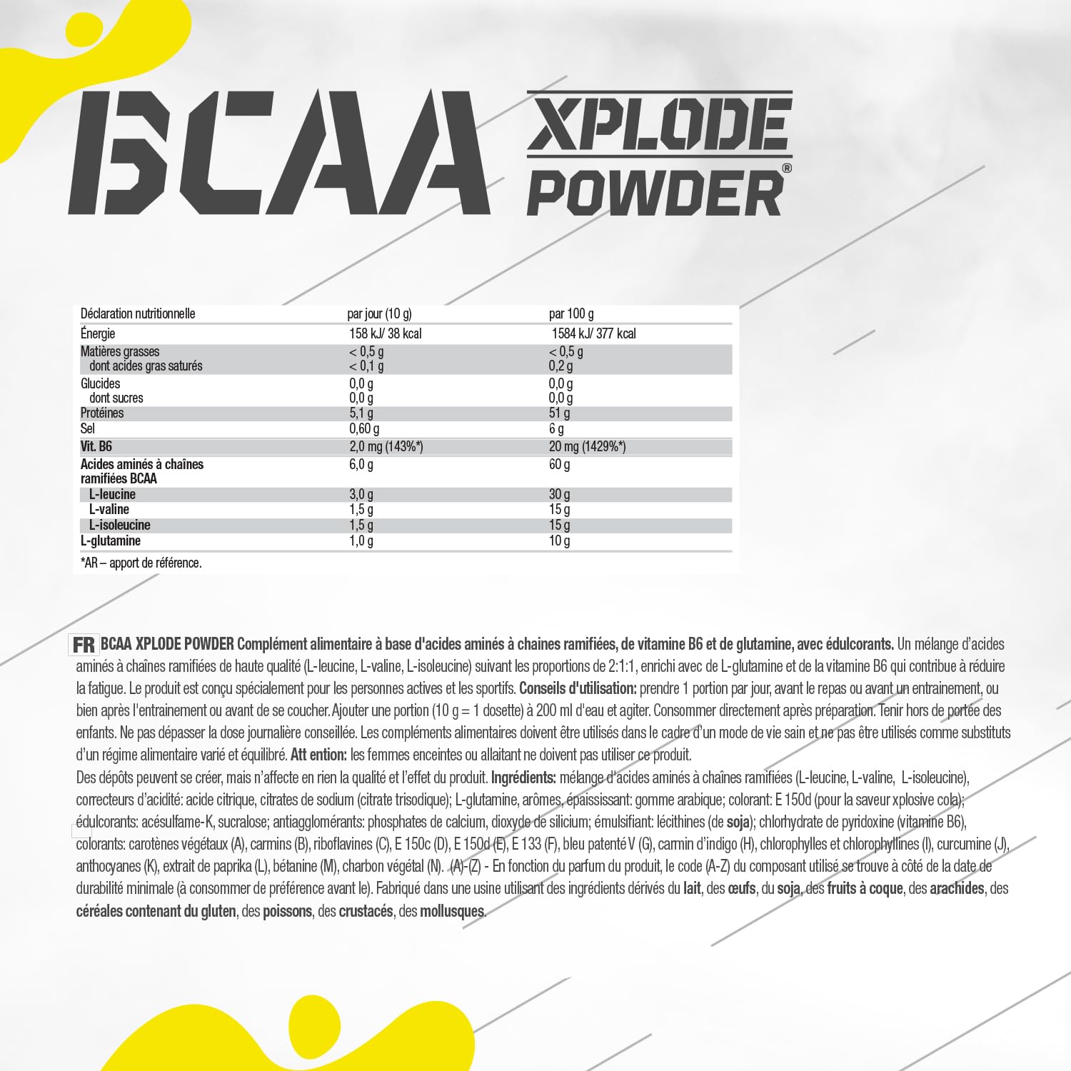 BCAA Xplode Powder 500g Ananas