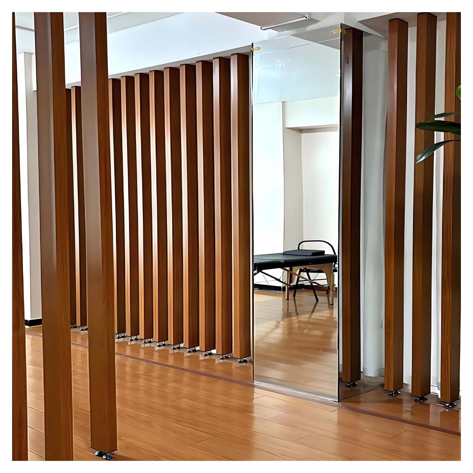 Poteaux de séparation de pièces en aluminium à lattes métalliques pour bureau et maison