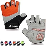ROVOS+Bike+Gloves+Men+%26+Women+Cycling+Gloves+Bicycle+Gloves+5mm+Absorbing+Padded+Half+Finger+Breathable+Mountain+Bike+MTB+Road+Biking+Gloves