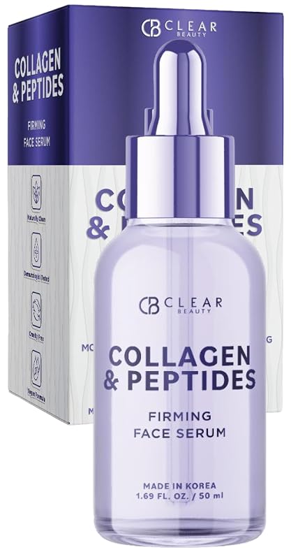 Clear Beauty Sérum facial com peptídeos e colágeno, 50 mL