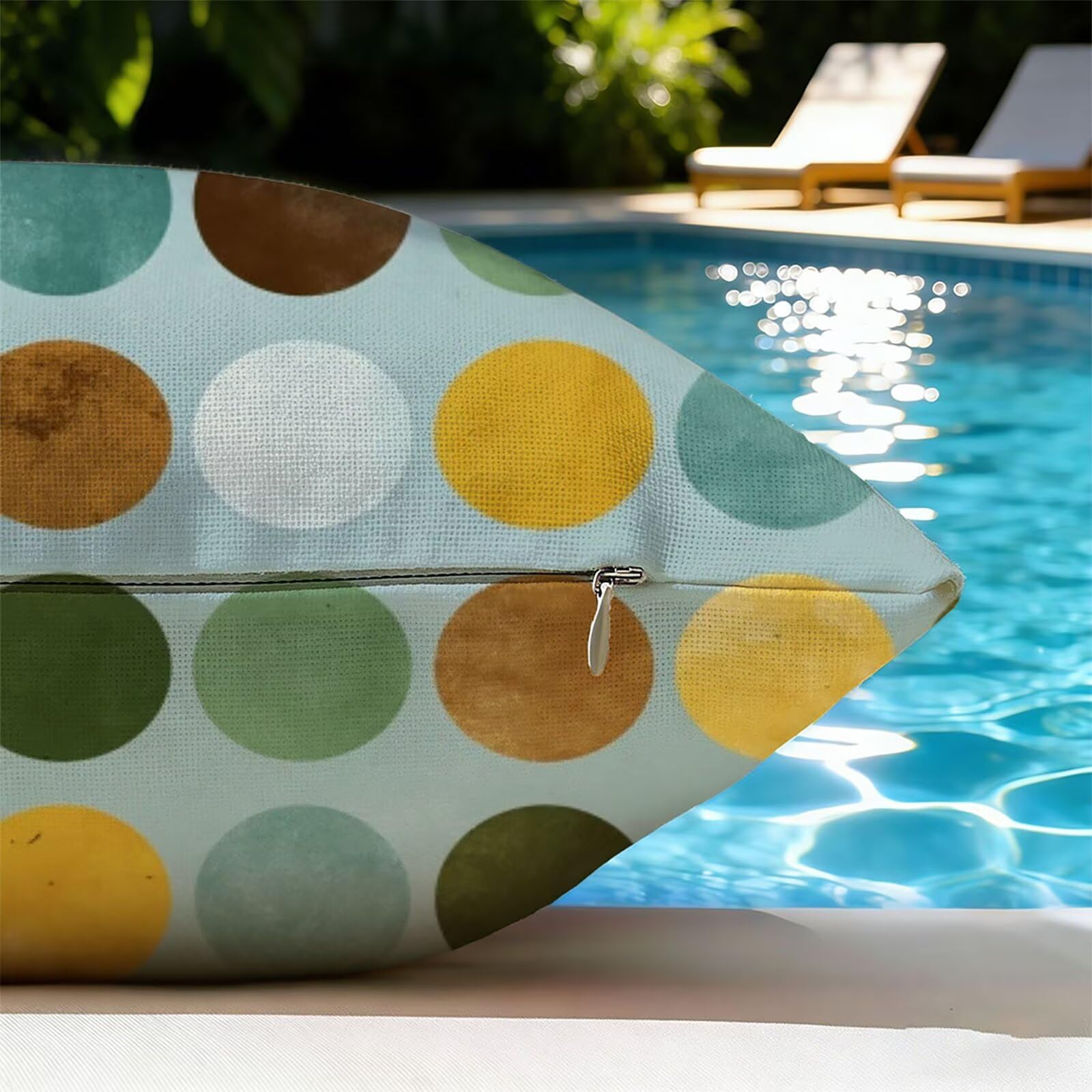 Housse de Coussin Canapé Couleur Orange 60x60cm Exterieur Impermeable GéOméTrie Taie D'oreiller Décoratif Aesthetic Housse Coussin Decoration pour Chambre Sofa Jardin Balcon Terrasse Lot de 2. P-5144