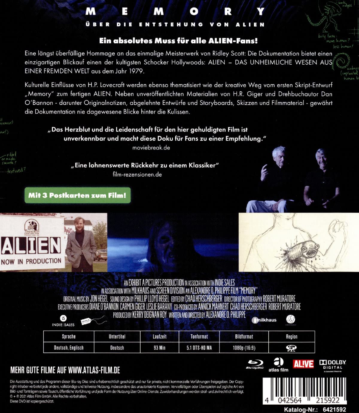 Image secondaire de Memory : L'Origine d'Alien - Blu-ray Documentaire