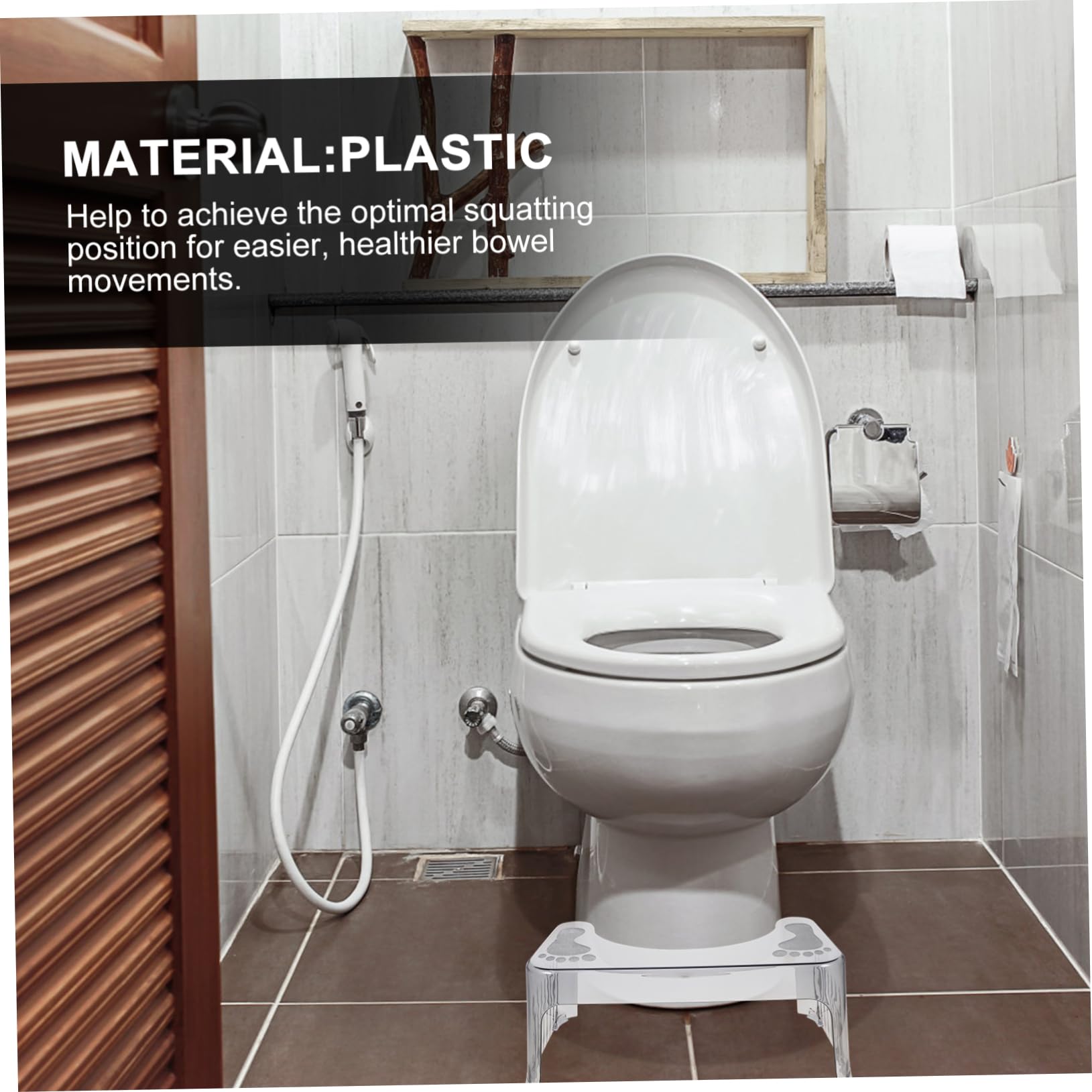 Sgabello Per Wc Gradino Antiscivolo Rialzato Per Bambini Resistente E Comodo Per Uso Domestico in Bagno
