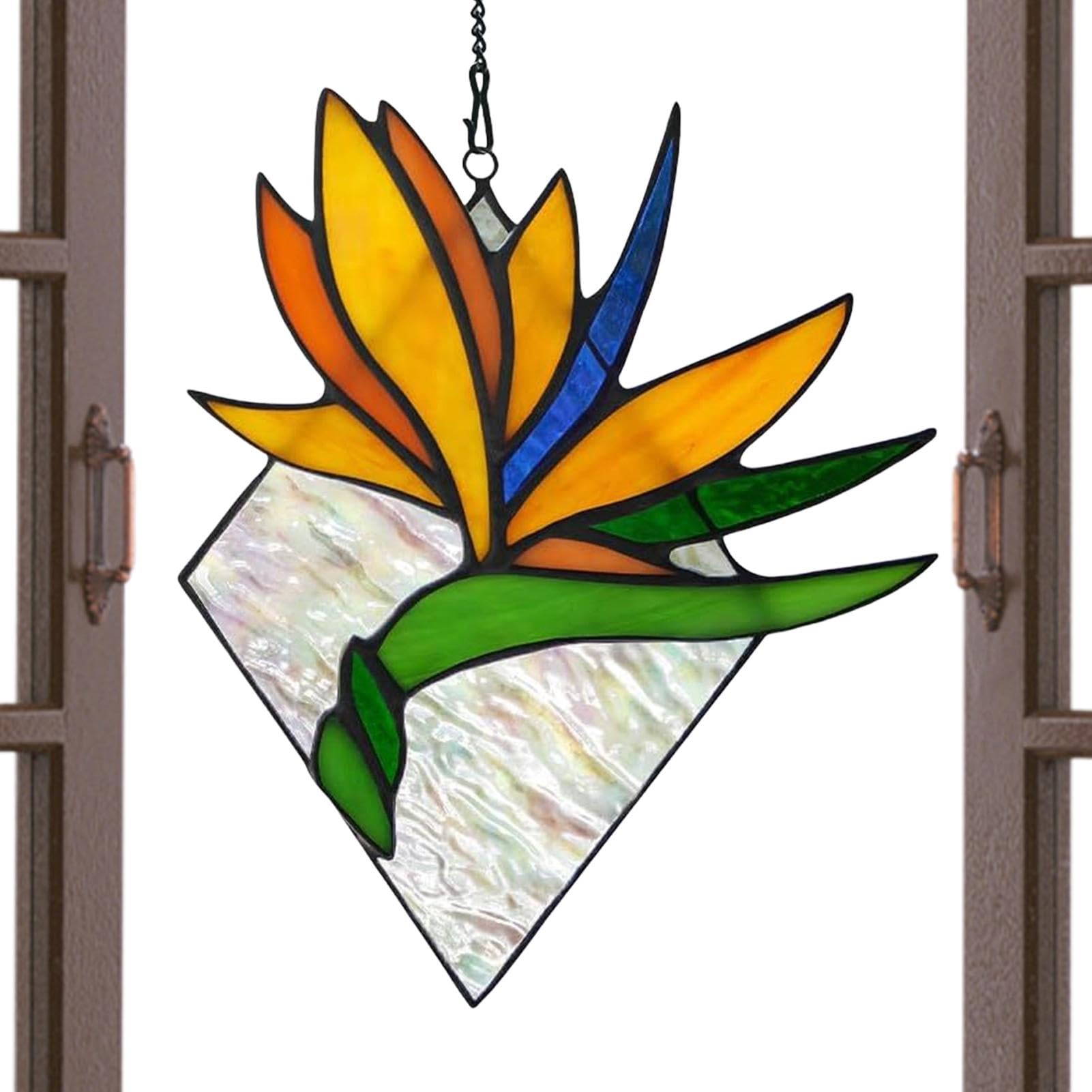 Sonnenblume Sonnenfänger Aus Acryl - Buntglas-Optik Für Fenster & Garten (15/23 Cm)