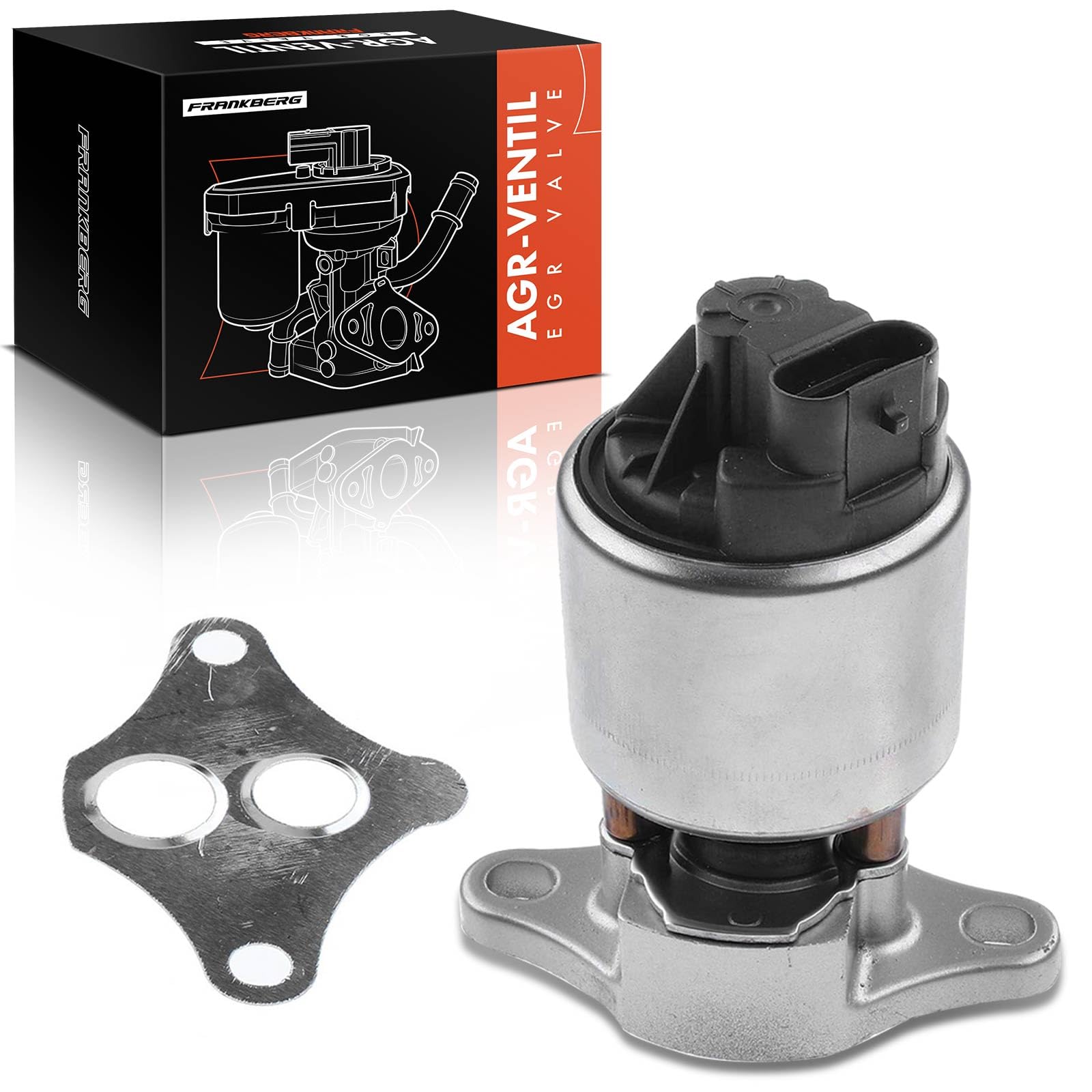 Frankberg Válvula EGR (válvula de recirculación de gases de escape) | Compatible con: Chispa, Caravana Astra G T98, Aveo/Kalos Hatchback T250 T255, Caravana Vectra B J96, Matiz M200 M250