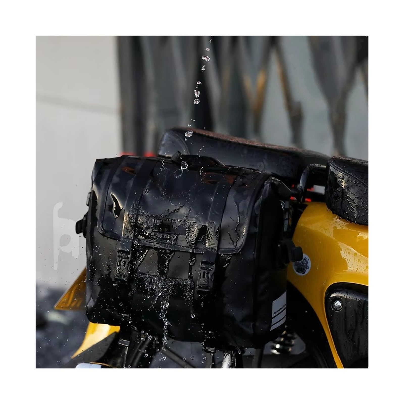 Borsa Posteriore Moto Borsa Sella Per Moto Laterale Per 15 Litri Impermeabile Sgancio Rapido Confezione Singola(Yellow-15L)