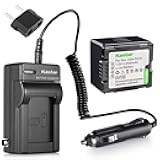 Kastar New Battery + Charger Replacement for Panasonic Camcorder VDR-D100 VDR-D105 VDR-D200 VDR-D210