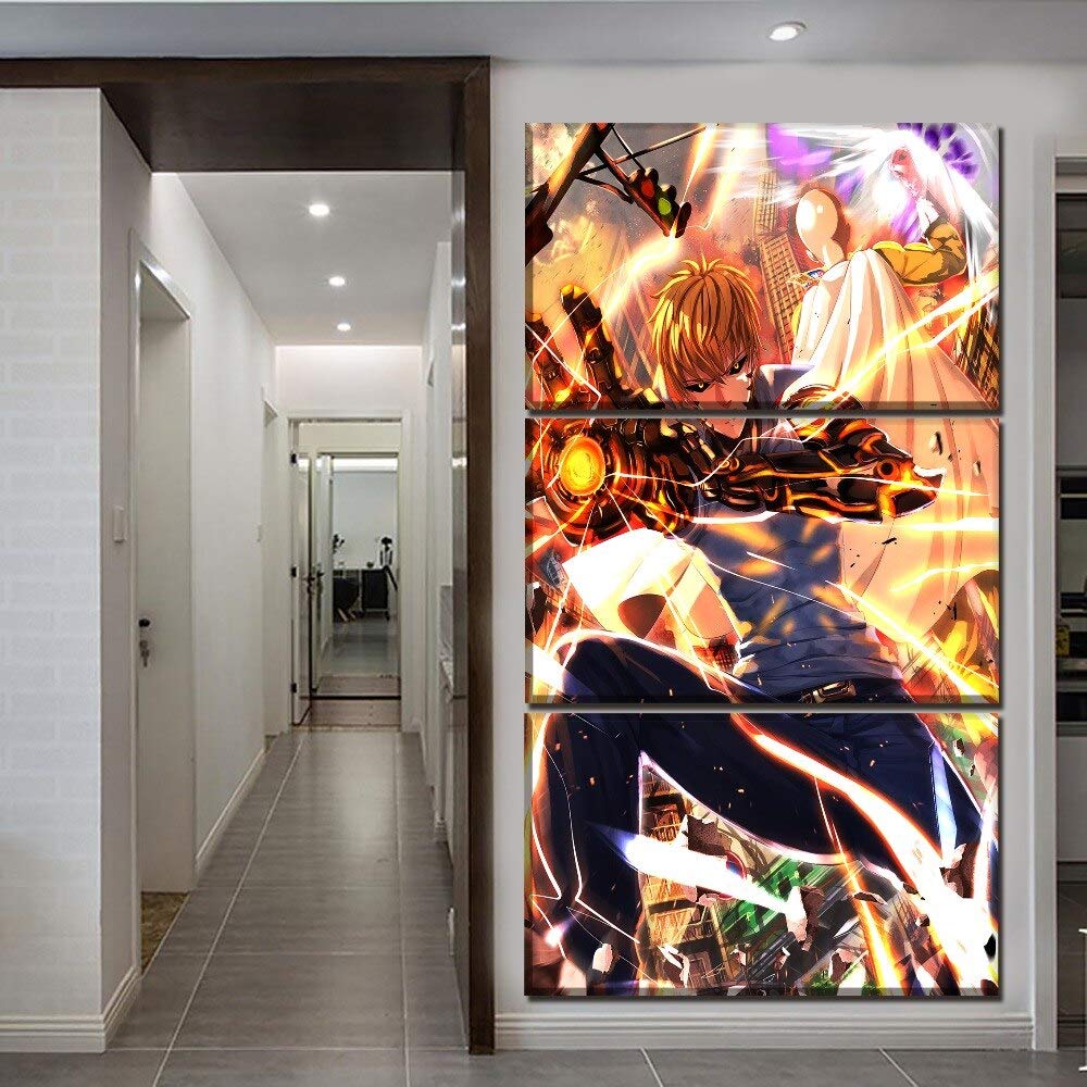 Toile imprimée premium encadrée en tableau triptyque d'art