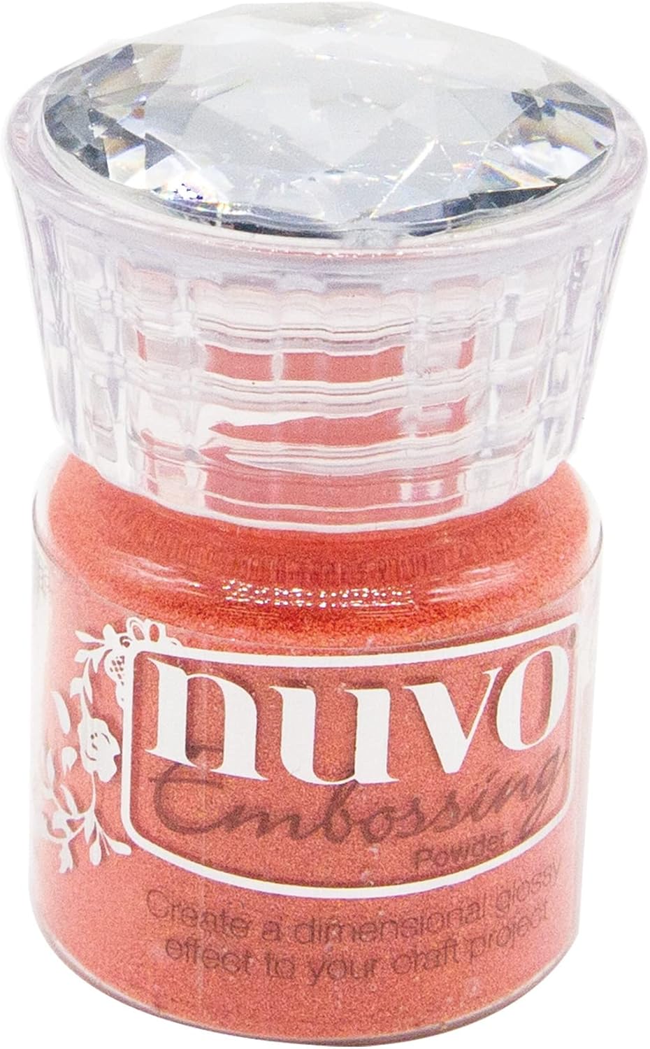 Nuvo Embossing Powder .74oz-Coral Chic -NEP-627