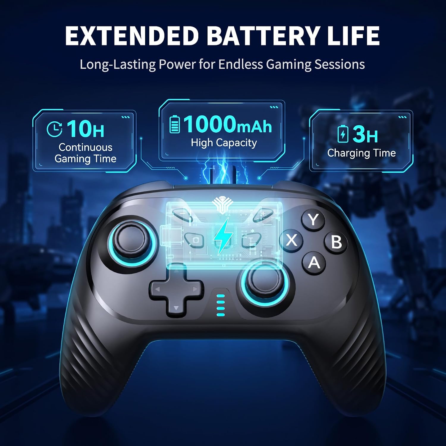 YUYIU Gaming Wireless Controller for PC, Switch, Steam Deck, Android, iOS 9 71ZugBiSm2L. SL1500