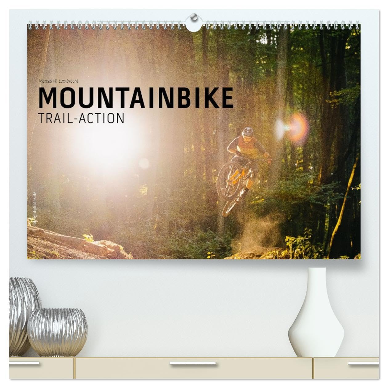 Calendrier VTT 2026 grand format pour décorer un bureau de cycliste passionné