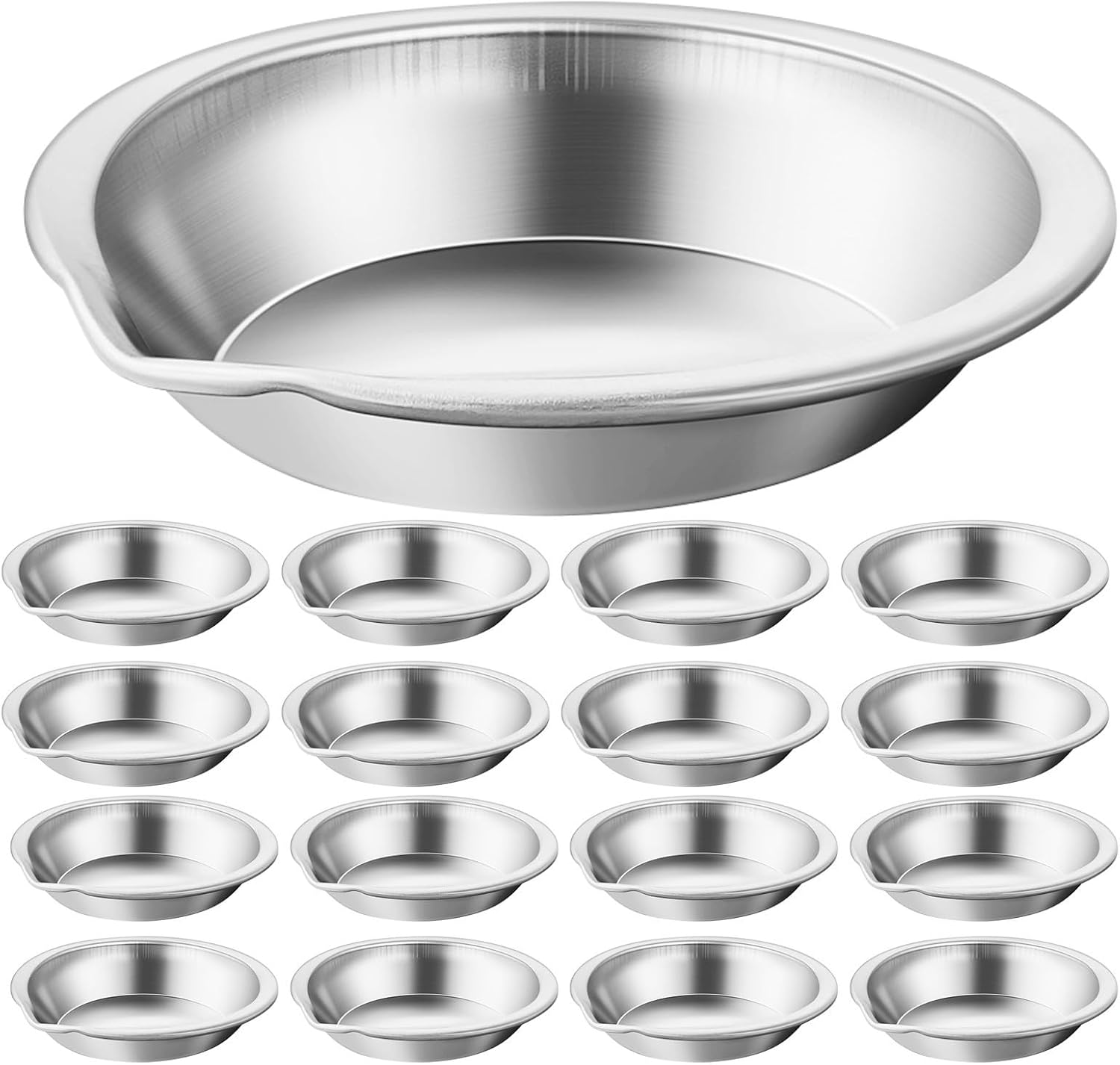 Gadpiparty Paint Mixing Palette Tray Set Stainless Steel 30pcs Small Round Lightweight Portable Artist Colour Mixing Tray for Home Painting Sessions and Model Painting