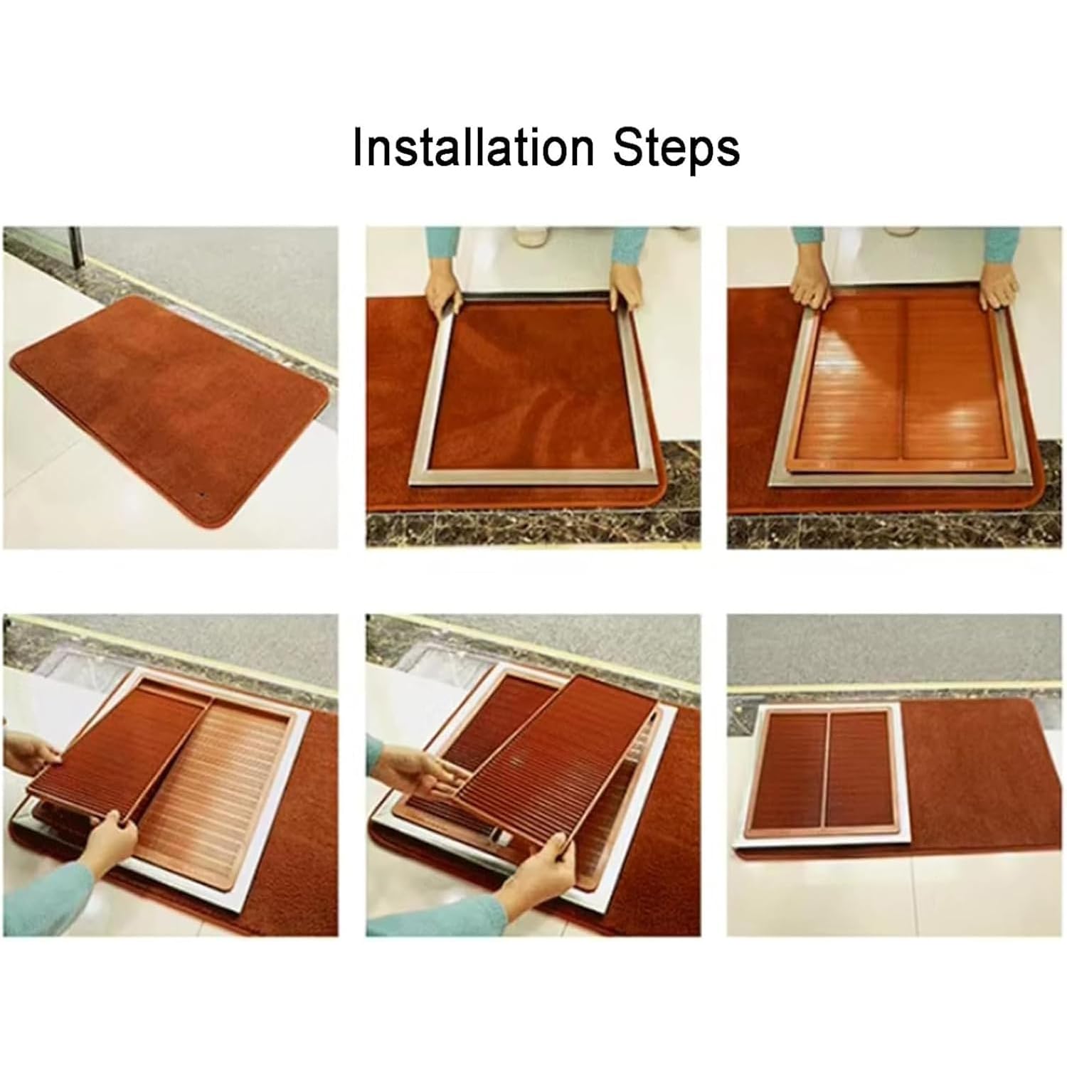 Alfombrilla antideslizante de limpieza en seco y húmedo con cepillo para suela de zapatos y almohadillas absorbentes, limpiador de barro para el hogar, hospital, laboratorio, 35.4 x 23.6 pulgadas