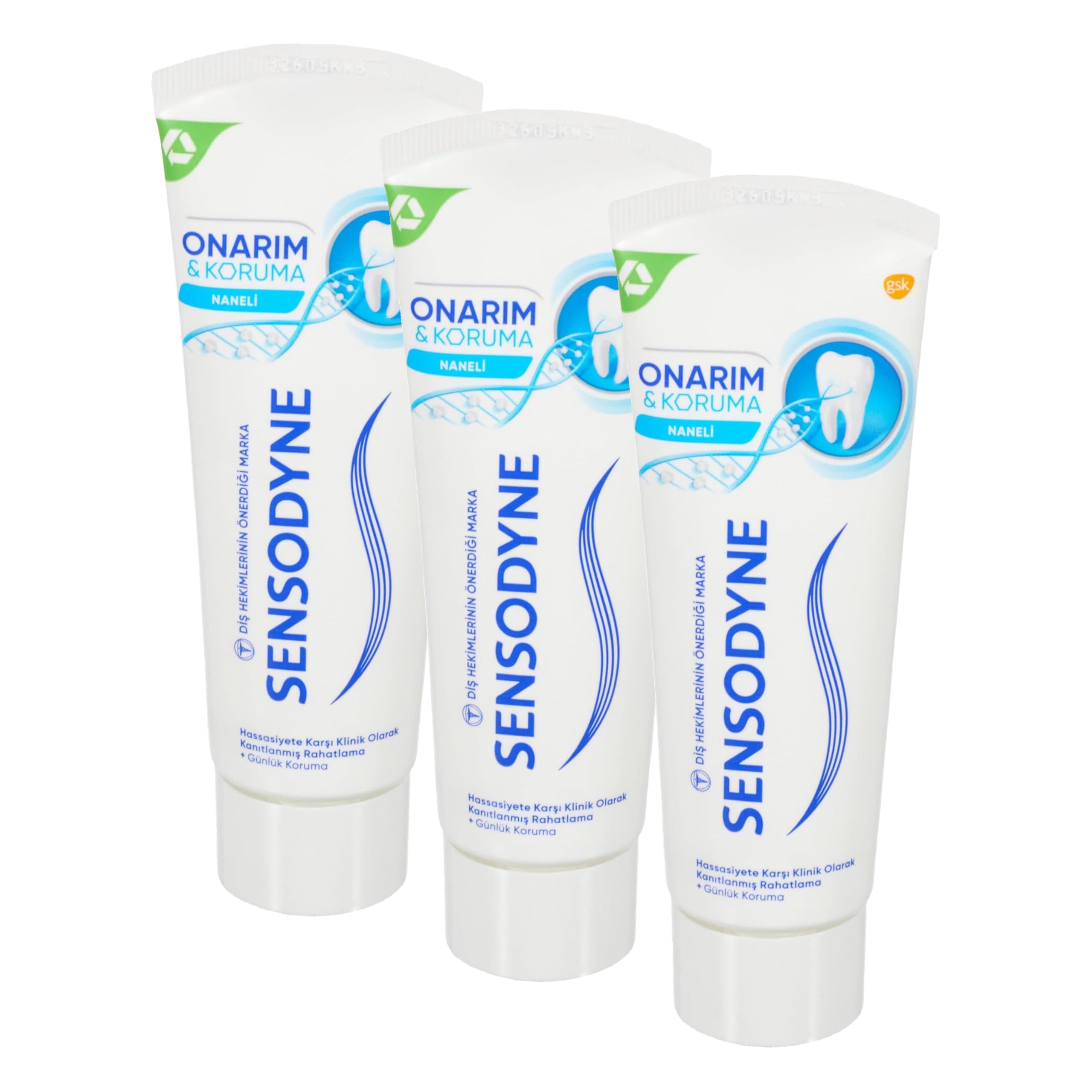 Sensodyne Onarım ve Koruma Diş Macunu 75 ml (3 paketi)
