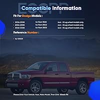 Vista 2 de ECCPP Repuesto compatible con par de 2 conjuntos de cojinete de cubo de rueda delantera 06 07 08 Dodge Ram 2500 3500 1500 4WD 4X4