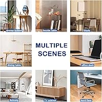 Vista 6 de Protector de plástico transparente de 24 x 48 pulgadas para mesa de comedor, mantel de escritorio de oficina, muebles de madera, mesa de café, mesa
