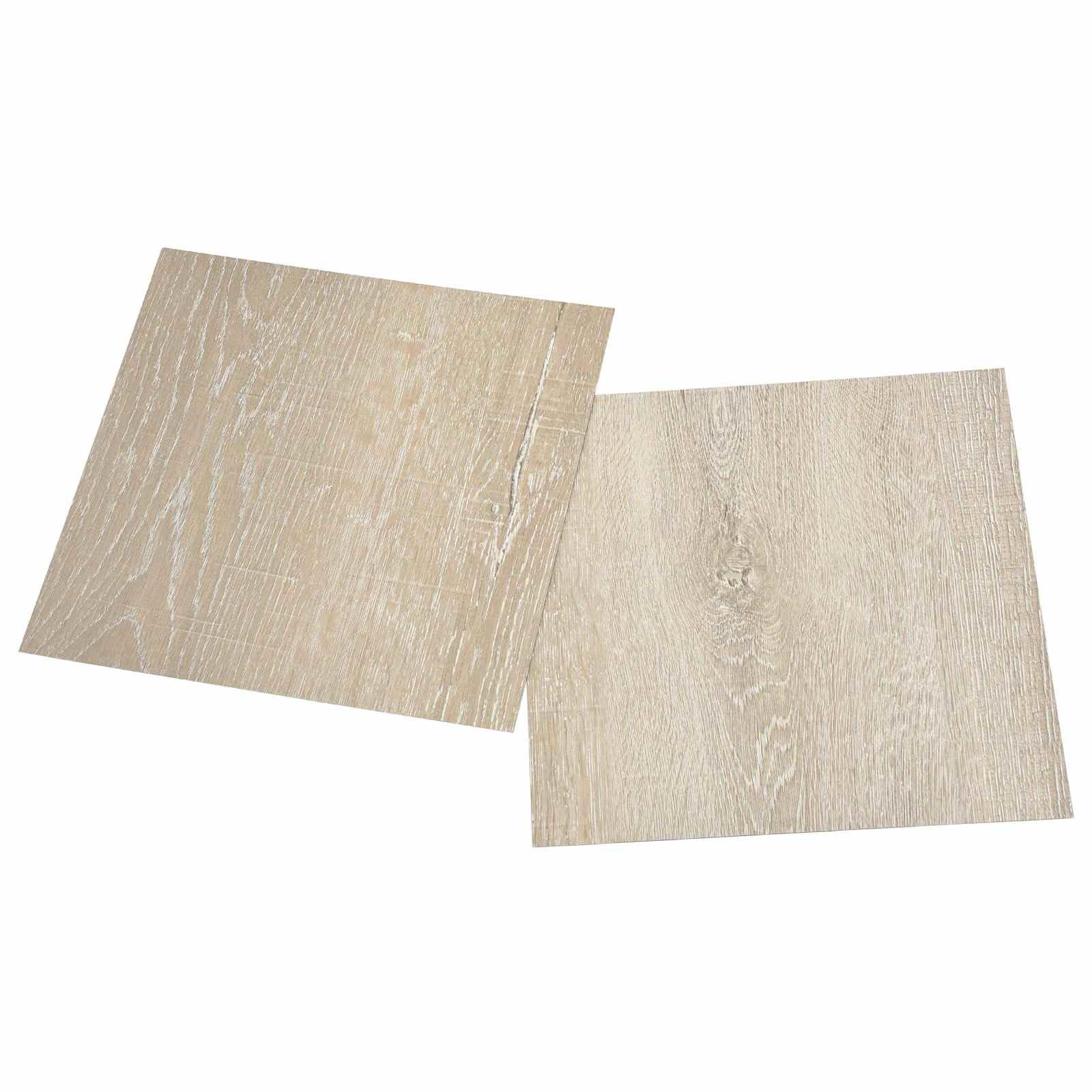 Pavimento in PVC, 55 pezzi, 5,11 m², autoadesive, rettangolari, 30,5 x 30,5 cm, rivestimento per pavimenti in vinile laminato per interni, per ristrutturazione, antiscivolo, facile posa
