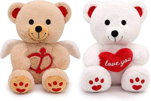 Regalos para el día de San Valentín para ella 2 piezas de oso de peluche el oso de peluche I Love YouTeddy es un hermoso regalo para niños esposa