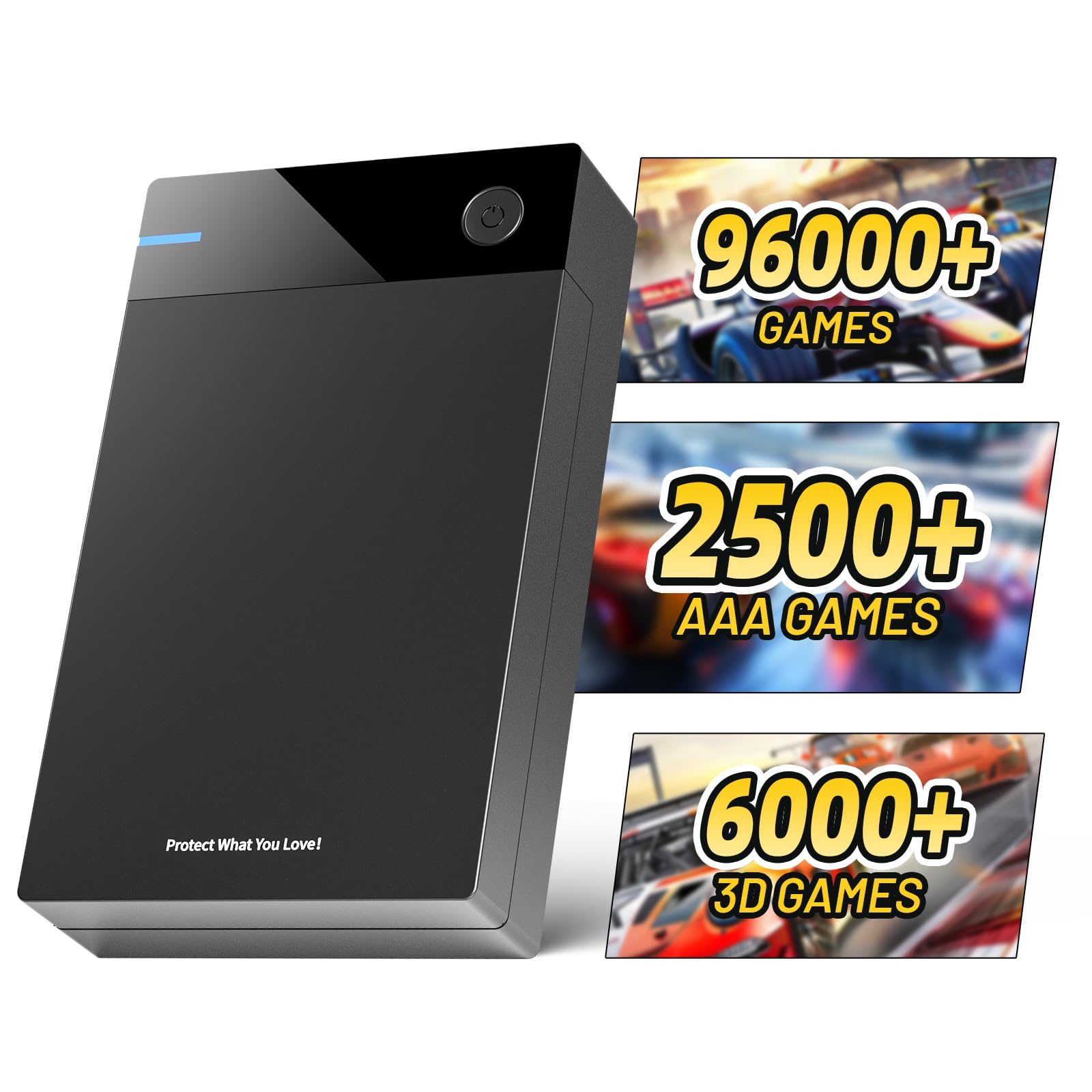 12tb HDD　kinhank Kinhank 12T External HDD with 96,000+ Classic Games,Retro Game
