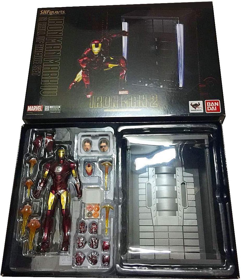 Bandai Tamashii Nations S.H. Figuarts Iron Man Mark 4 and Hall of Armor Set Action Figure