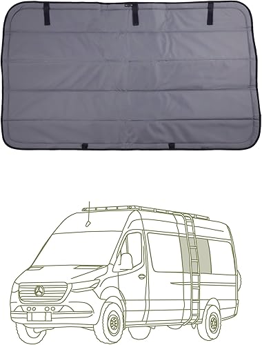 Miniatura 9 de Cubiertas de ventana magnéticas aislantes y opacas reflectantes VanEssential diseñadas para Mercedes-Benz VS30