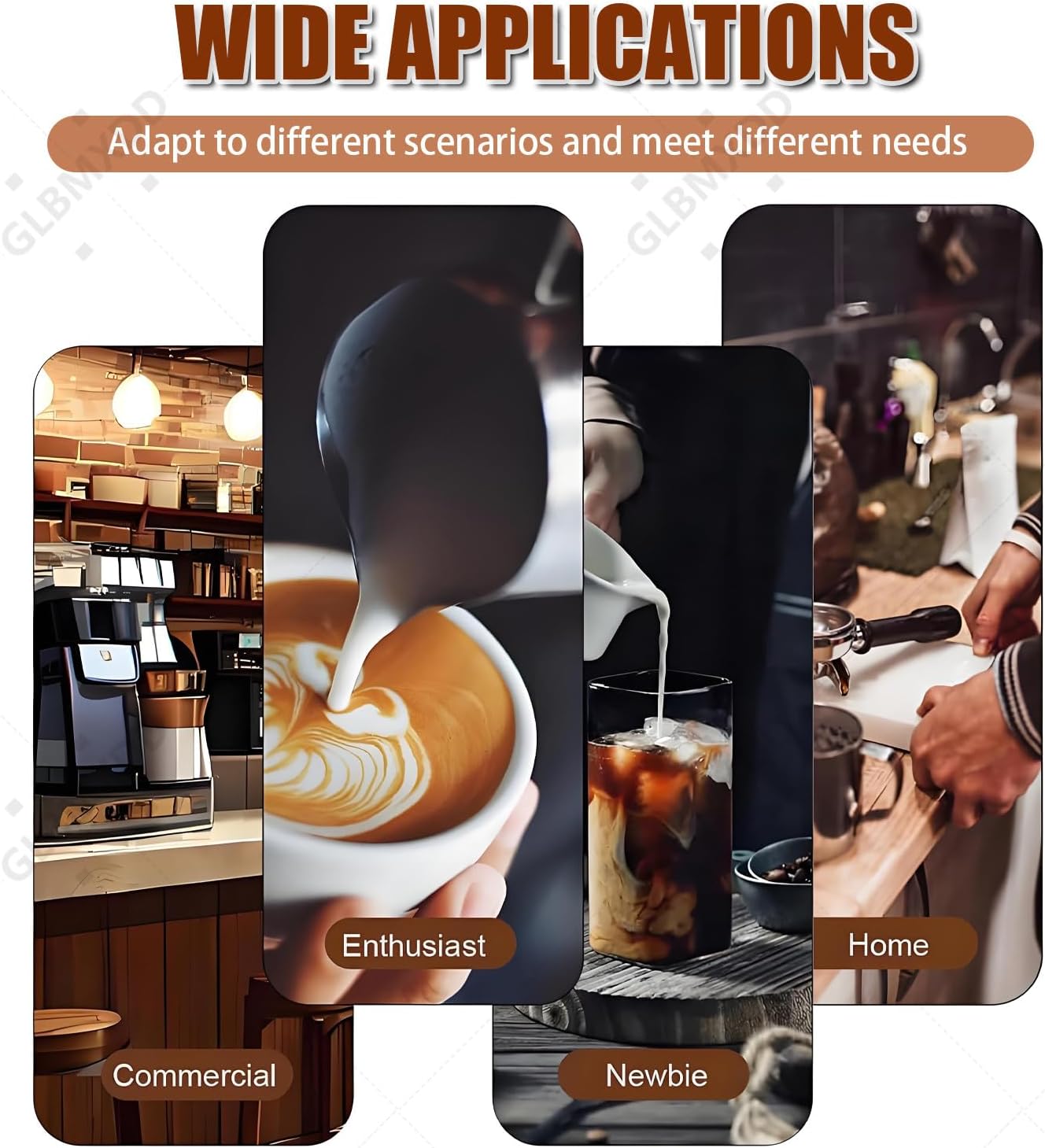 Electric Coffee Tamper 58mm, Automatic Tamper Espresso, Commercial Coffee Tamper, 1-3 Tamping Cycles, 5-30KG Pressure, for Coffee Shops & Home Use Black-Threaded