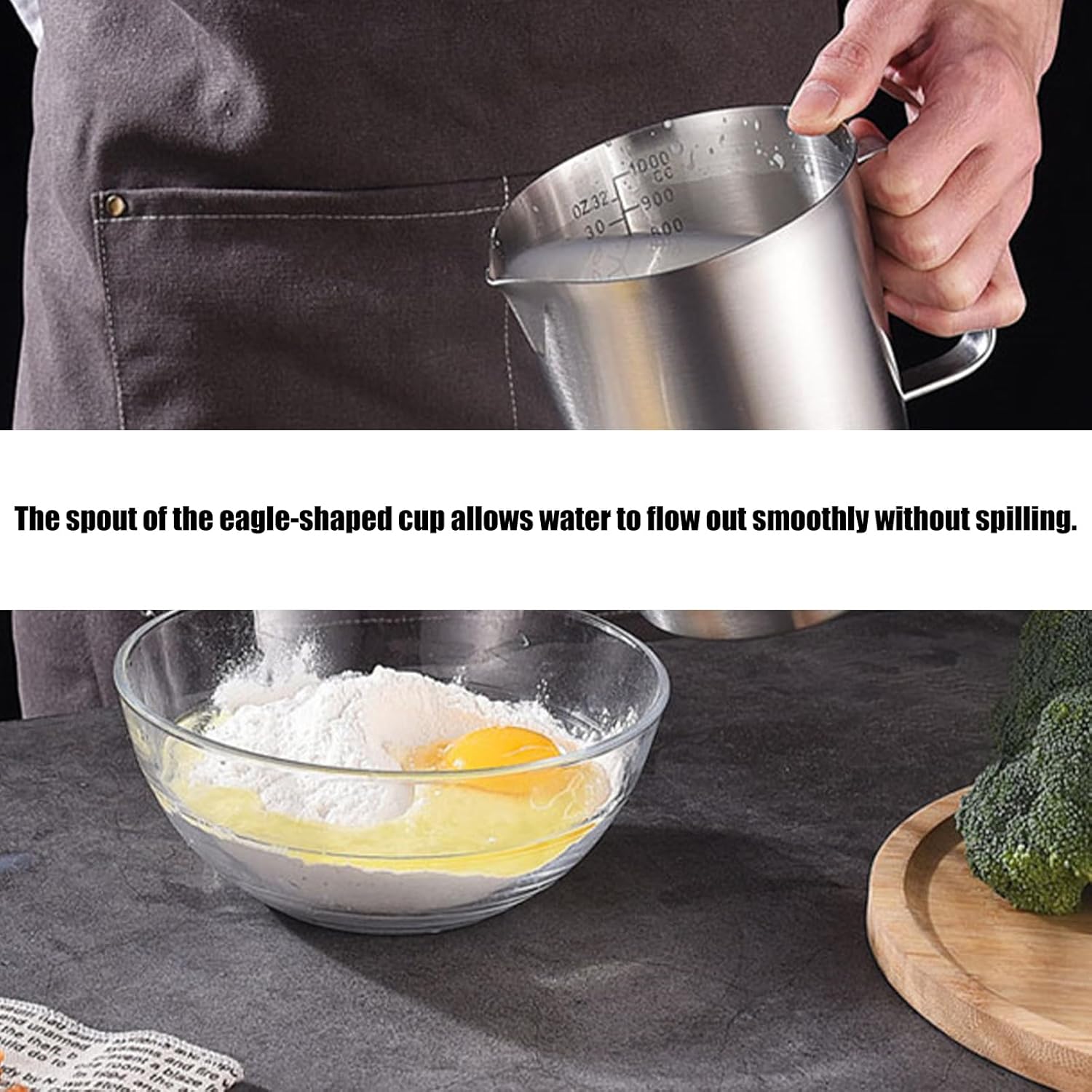 Professional Coffee Milk Cups 4 Size 500ml 1000ml 1500ml 2000ml Locking Lid Design Sturdy Nonrust Steel Measuring Cup Beginner Friendly Nonrust Steel Liquid Measurement Tool With Lid