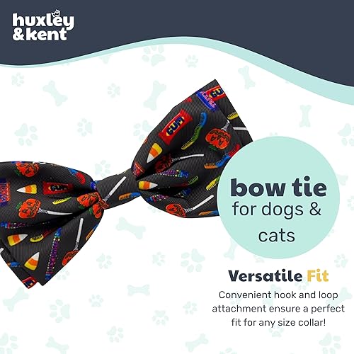 Miniatura 8 de Huxley & Kent Pajarita para mascotas  Caramelo espeluznante (pequeño)  Accesorio para el collar de corbata de lazo de Halloween  Divertidas