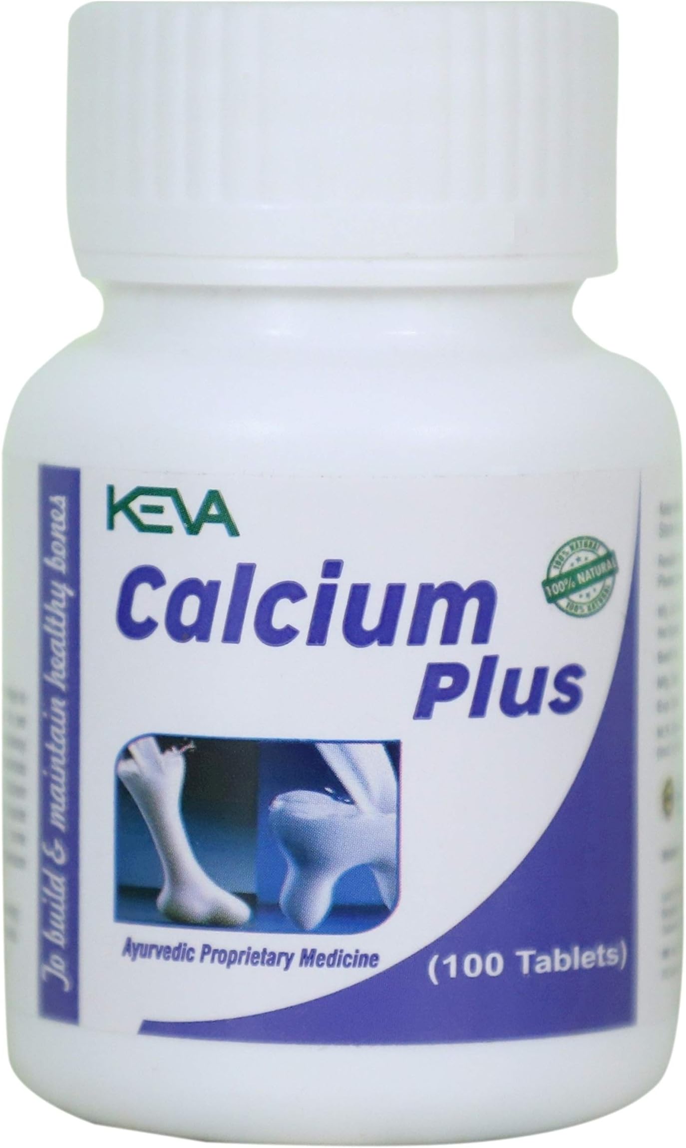 Keva Calcium Plus Tablets (Pack of 1) (100 Tablets)