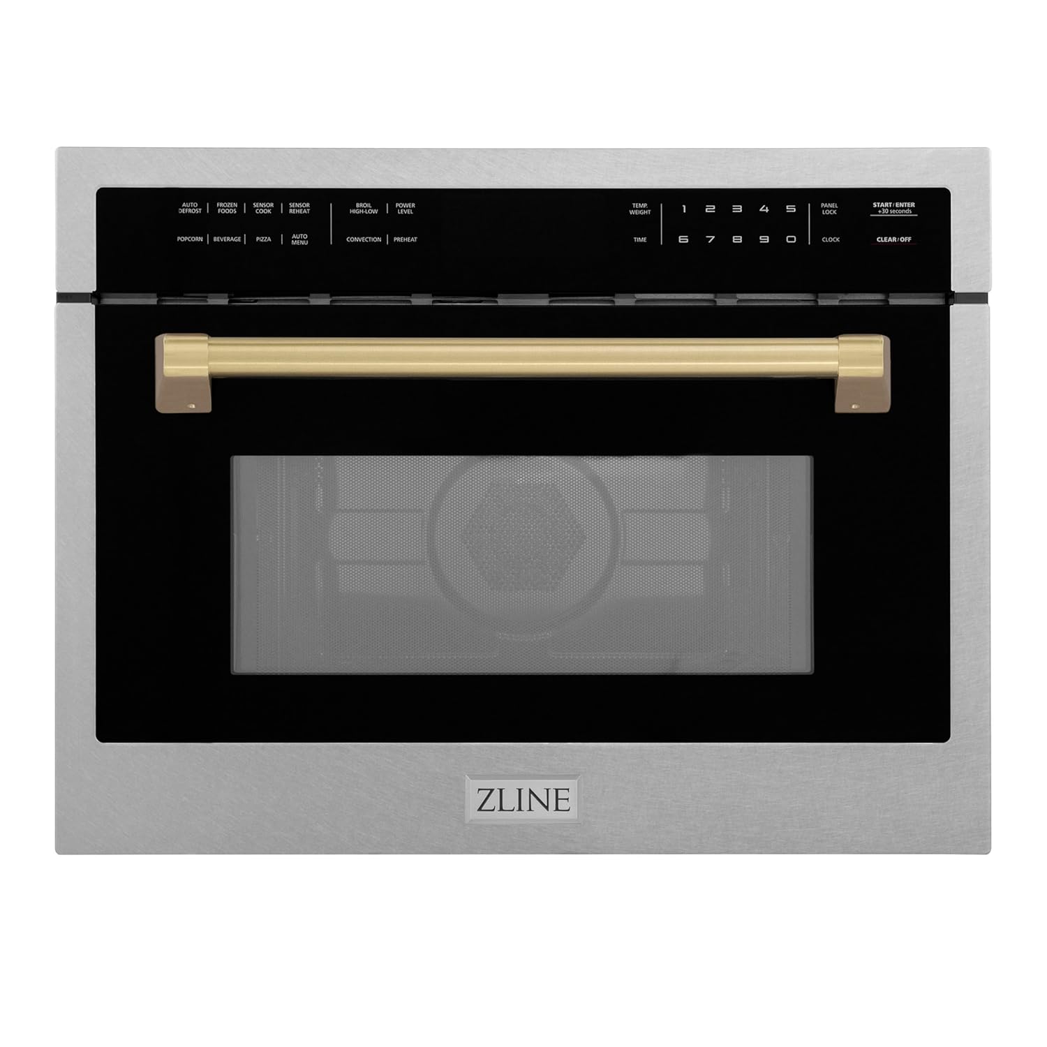 ZLINE Autograph Edition 24 in 1 6 cu ft Built-in Convection Microwave Oven in Satin Stainless Steel with