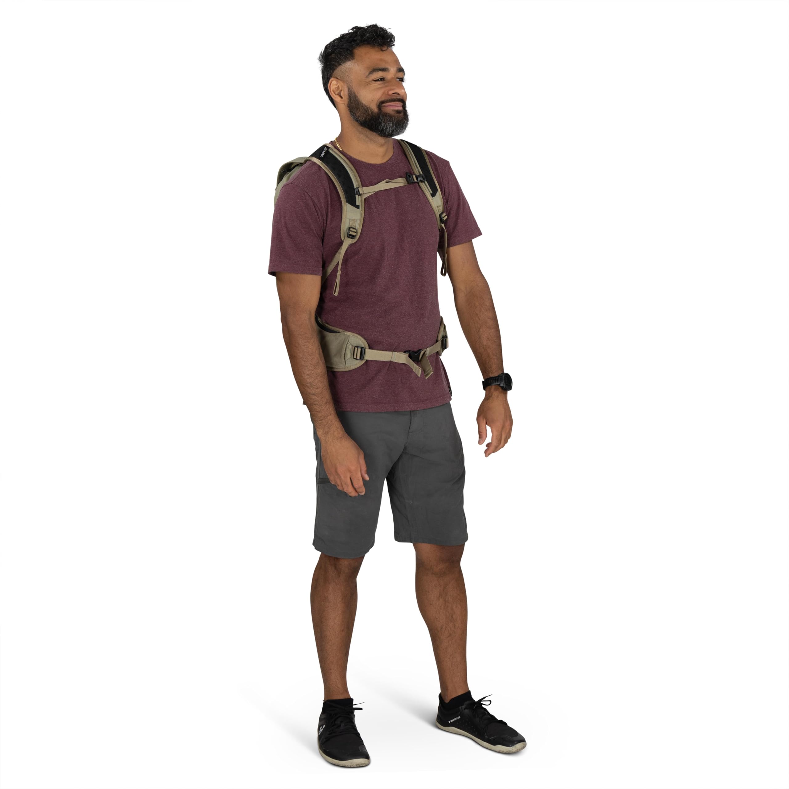 Osprey Sportlite Lekki plecak turystyczny 22 l, dla mężczyzn i kobiet, torba na co dzień, plecak podróżny, czarny kruk