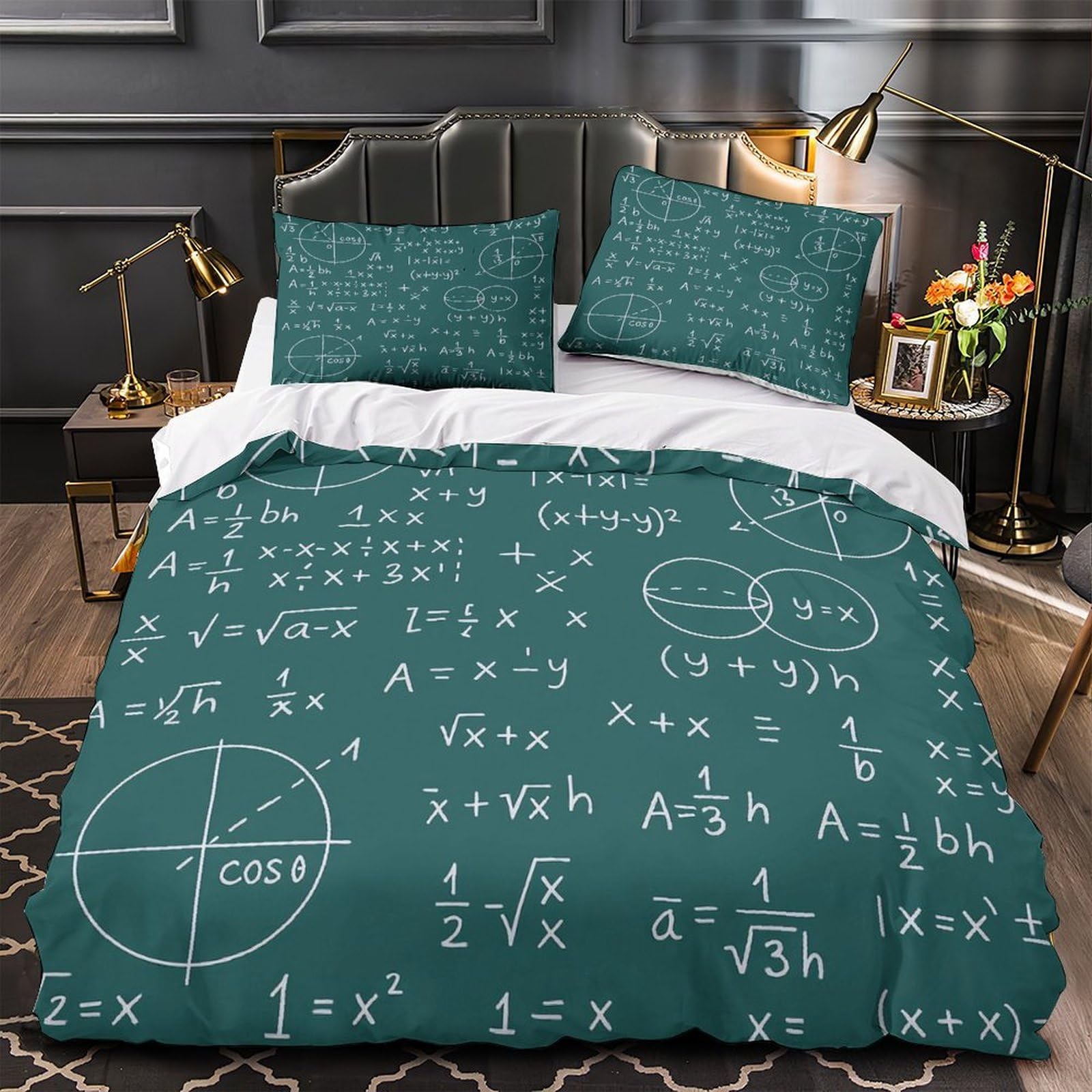 Formules mathématiques housse抗過敏 anti-glissement lit 1 place
