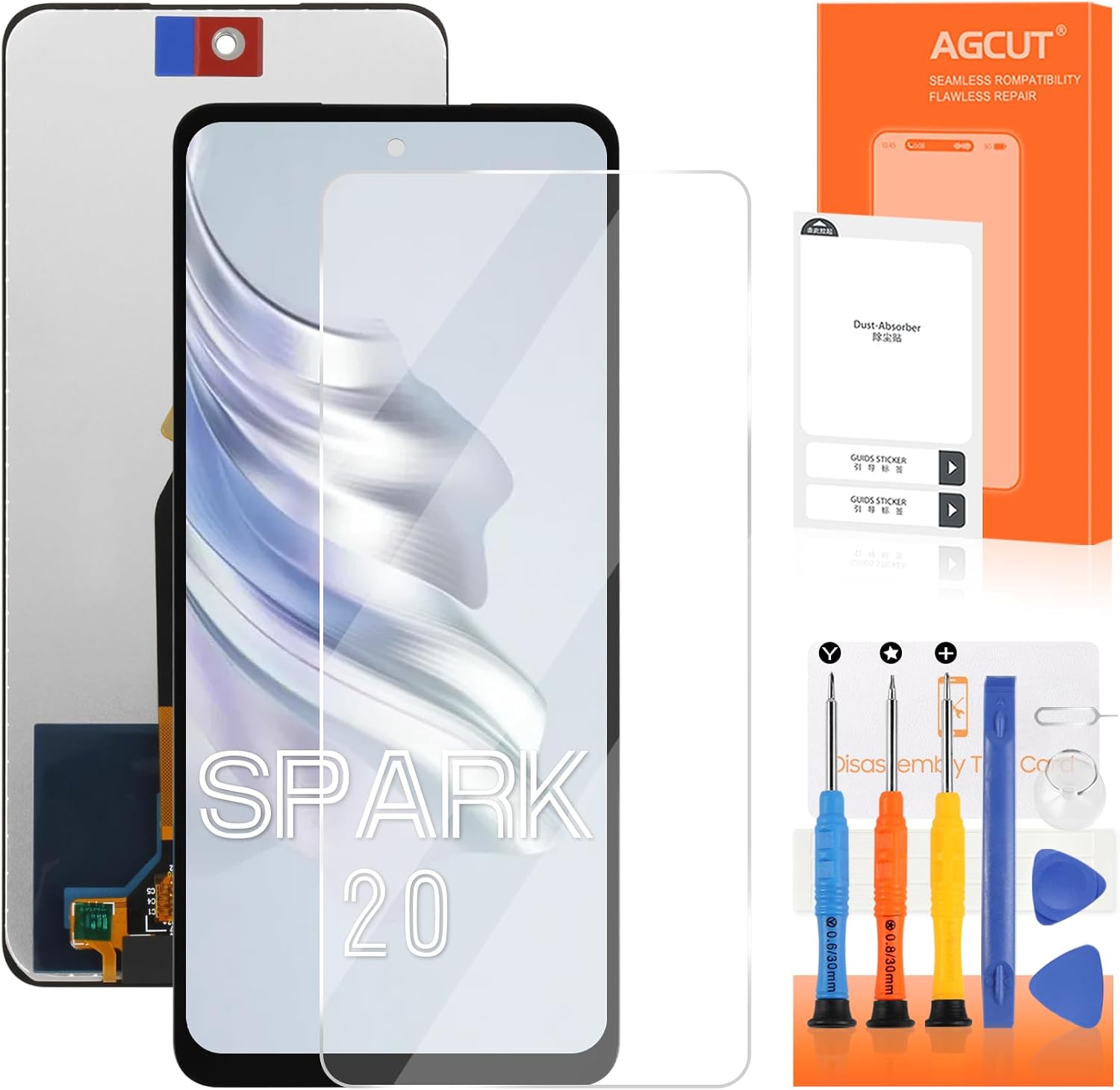 AGCUT Tecno Spark 20 LCD Display