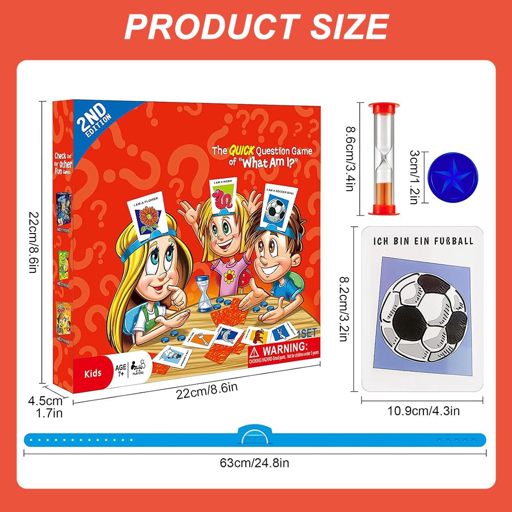 IXYHKB Indovina Chi Gioco per Bambini, Indovina Chi da Viaggio con Schede di Personaggi, Animali, Frutta, Giochi da Tavolo Indovina Chi, 2 Giocatori, Giochi di Societa per Bambini (RED02