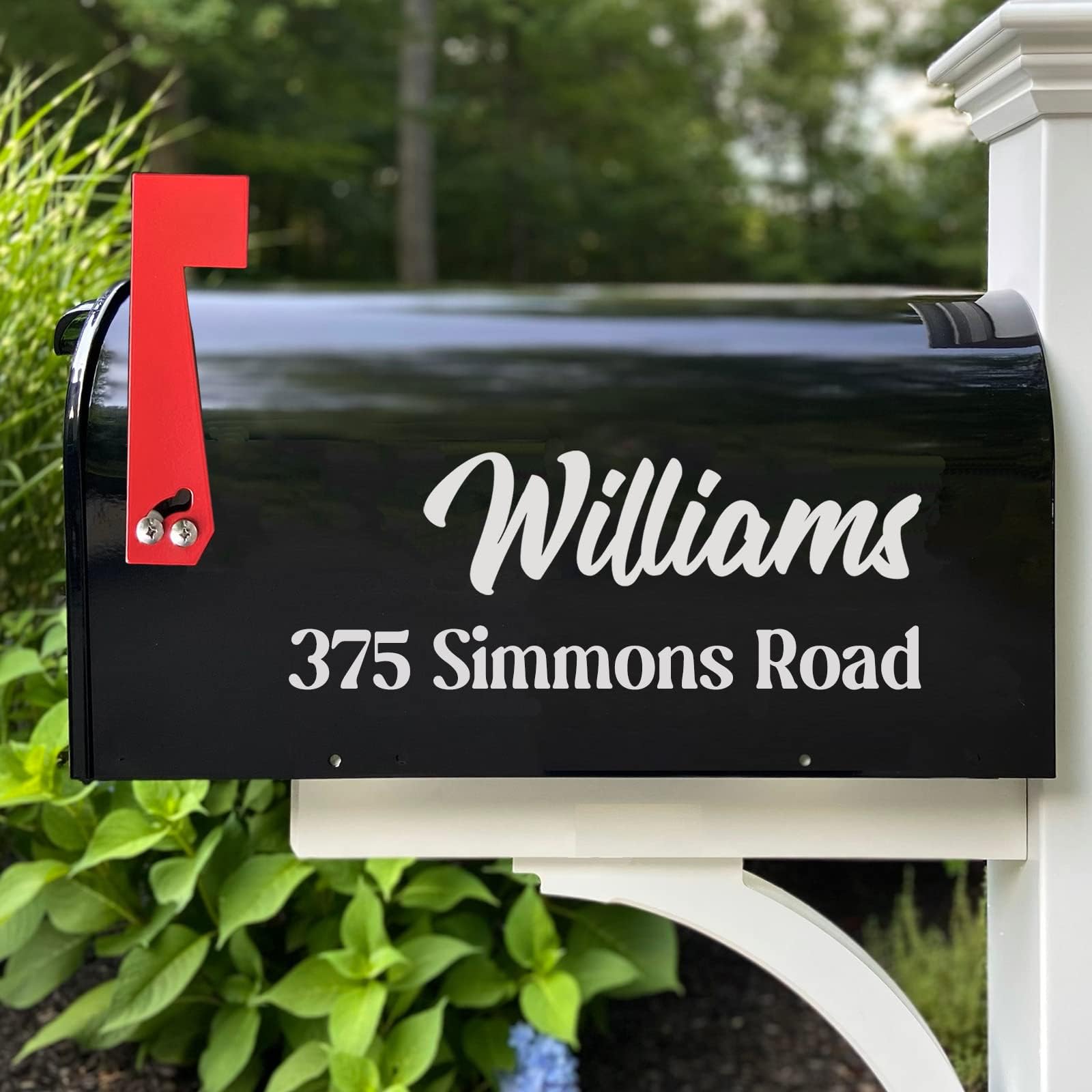 Custom Reflective Mailbox Numbers and Street Address Decal - CMN03