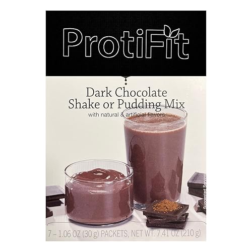 Miniatura 1 de PROTIFIT - Mezcla de pudínbatido con alto contenido de proteínas, 0.51 onzas de proteína, baja en calorías, baja en grasa, baja en carbohidratos,