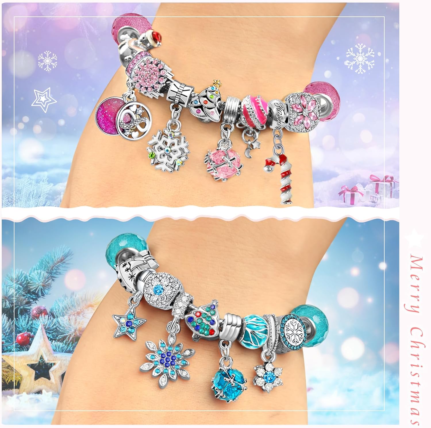 iZoeL Calendario Avvento Gioielli Calendario Avvento 2025 Babina, Fai da Te Bracciale Babina
