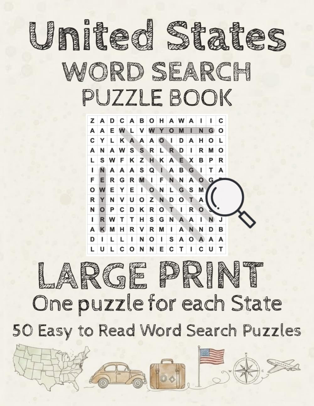 United States Word Search Puzzle Book (Miss Puzzled Extraordinary Wood Search Puzzle Books)