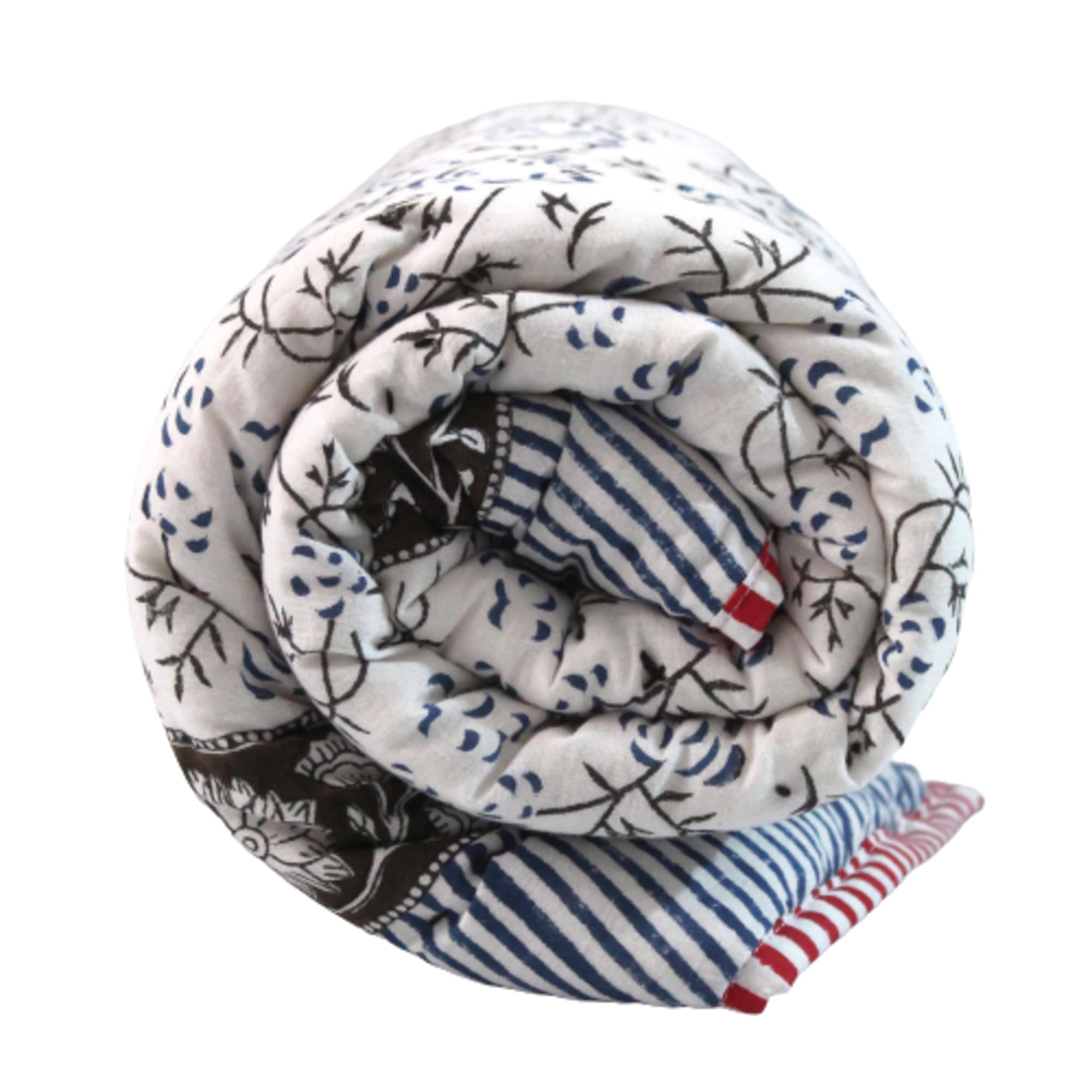 Couvre-lit en coton Kantha pour bébé plaid floral couverture lit enfant 1121