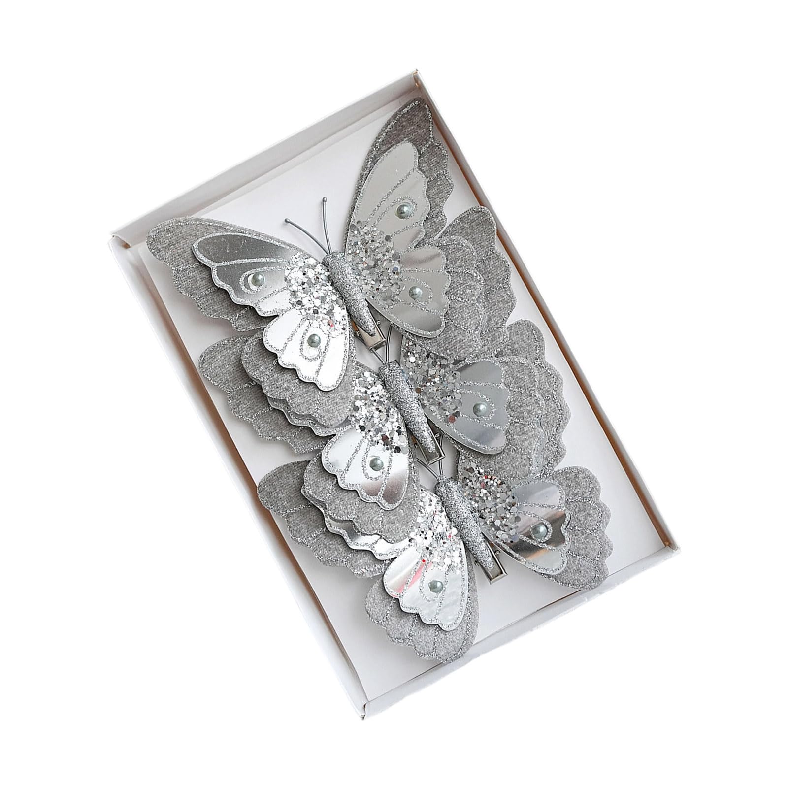 our fave 3 Pieces Sturdy Clip on Butterfly Decorations Portable Multipurpose Celebratory Embellishments for Festive Styling Butterfly Tree Clips