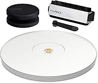 Vista 1 de Fluance Kit de accesorios para tocadiscos de vinilo y discos con cepillos antiestáticos de fibra de carbono para registro y lápiz capacitivo, plato