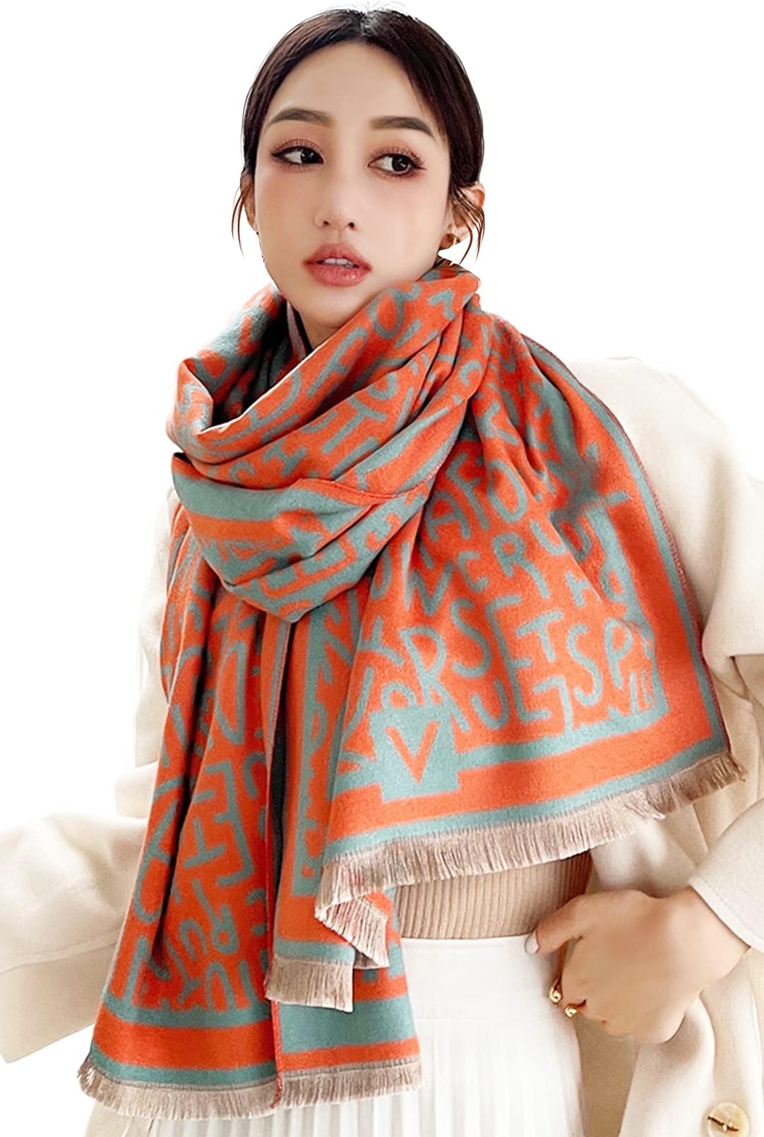 Womens Pashmina Shawls & Wraps Scarf, Cashmere Large Soft Fall Winter Scarves for Wedding Evening Dress