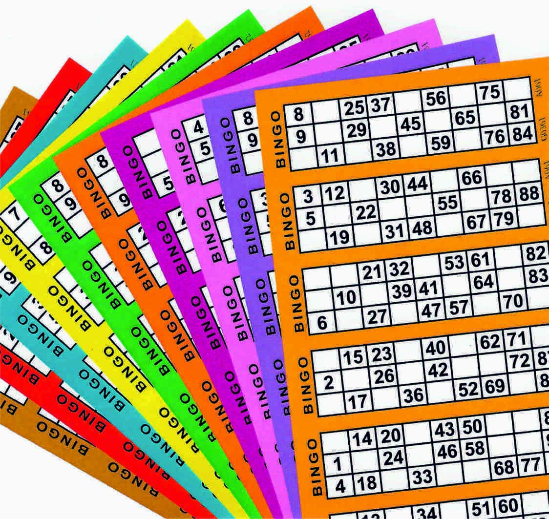5 x 600 Large Bingo Tickets Pads - 6 to View (Random Color Delivery)