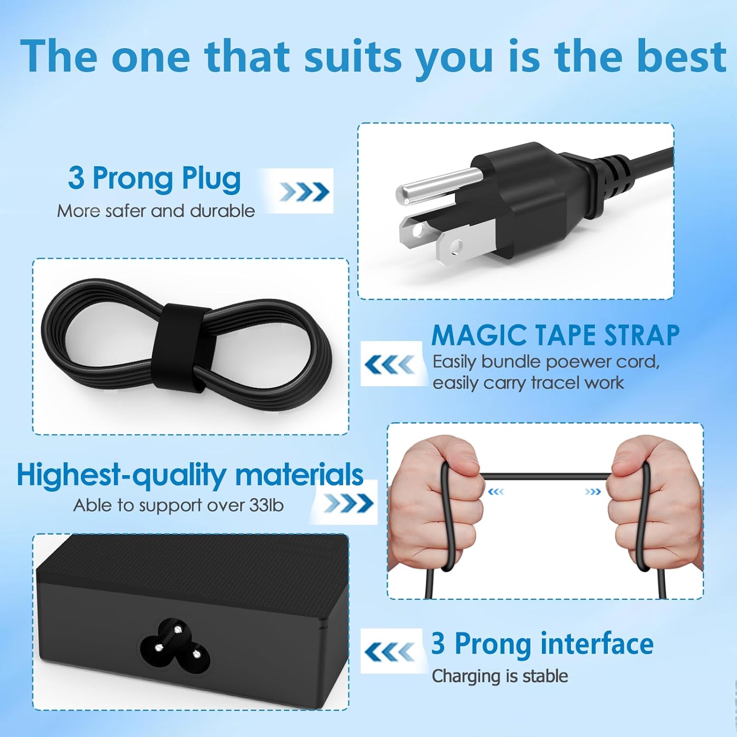 150w Charger Fit for Asus Tuf Gaming A15-Fa506 A17-Fa706 Fx505dt Fx705gt,Rog Strix G531gd G731gt,Adp-150ch B A18-150p1a - Image 5