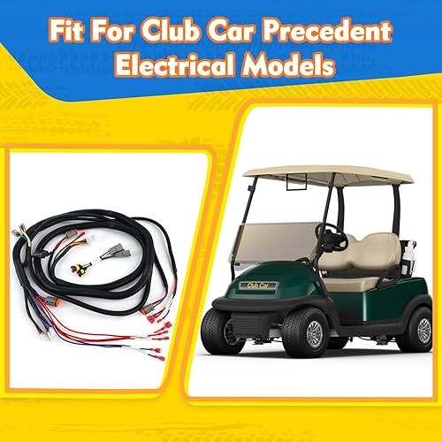 Miniatura 6 de Arnés de cableado de control de carrito de golf para Club Car Precedent-Gray Controller # 1515-5201, incluye arnés adaptador Mcor 2 y 4, arnés de