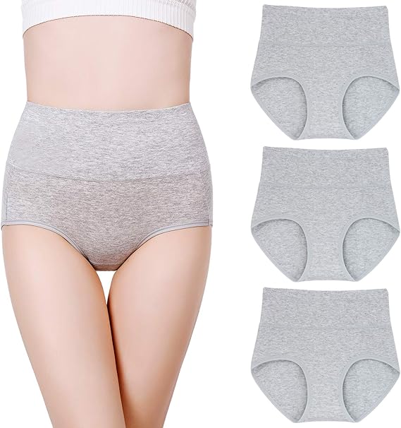 Amazon Co Jp Vicheria ショーツ レディース ハイウェスト 純綿 高通気性と伸縮性 女性 美形ショーツ 深ばき お腹まで包む 産後 骨盤 矯正 補正下着 5枚セット 3枚セット 服 ファッション小物