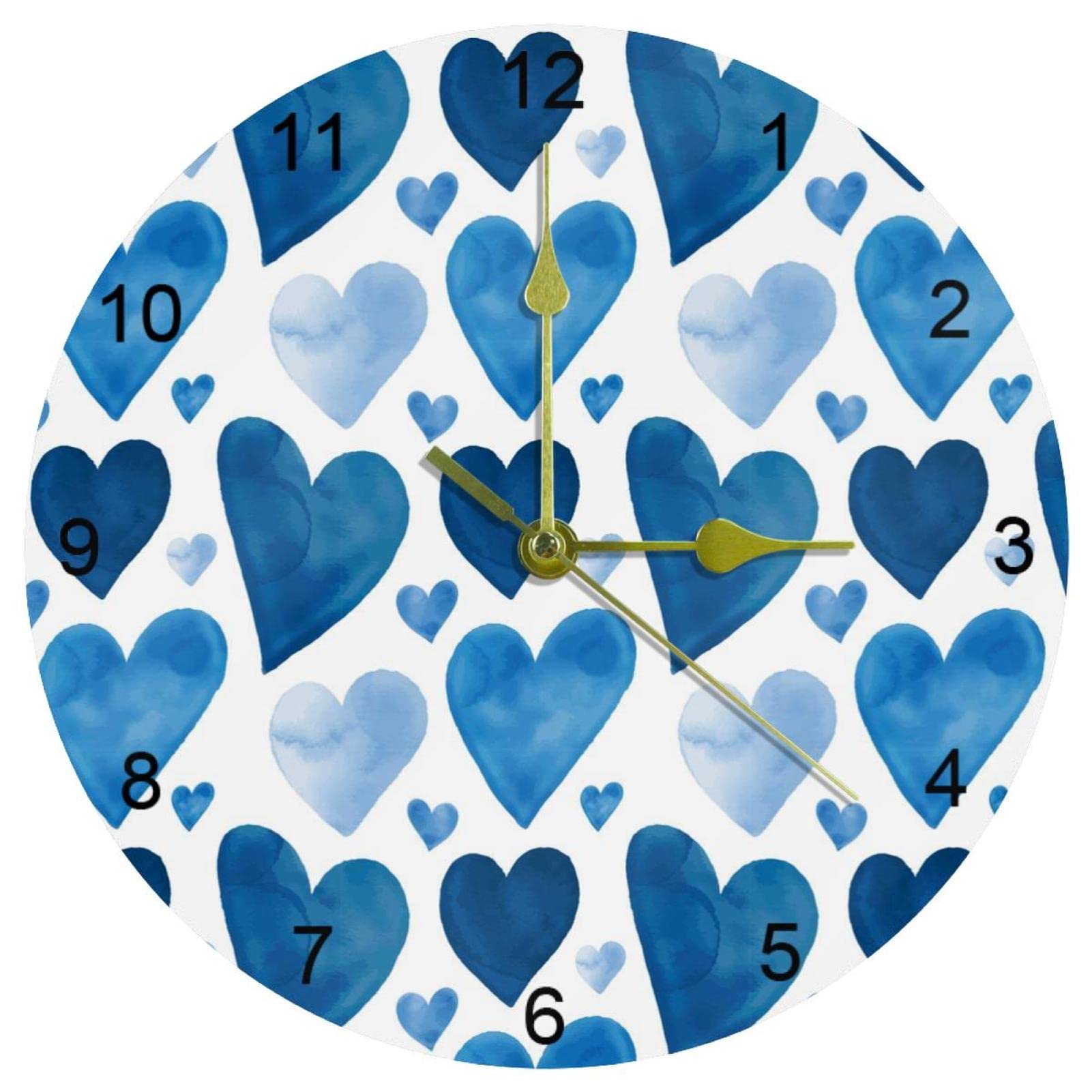 Horloge murale à quartz avec chiffres arabes pour décorer la cuisine