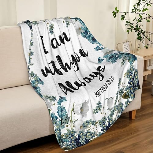 Miniatura 3 de Manta con versículo bíblico con pensamientos y oraciones inspiradoras, manta religiosa de vellón para sofá y hogar, manta de franela suave con las